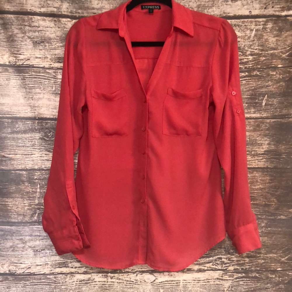 Express button down blouse